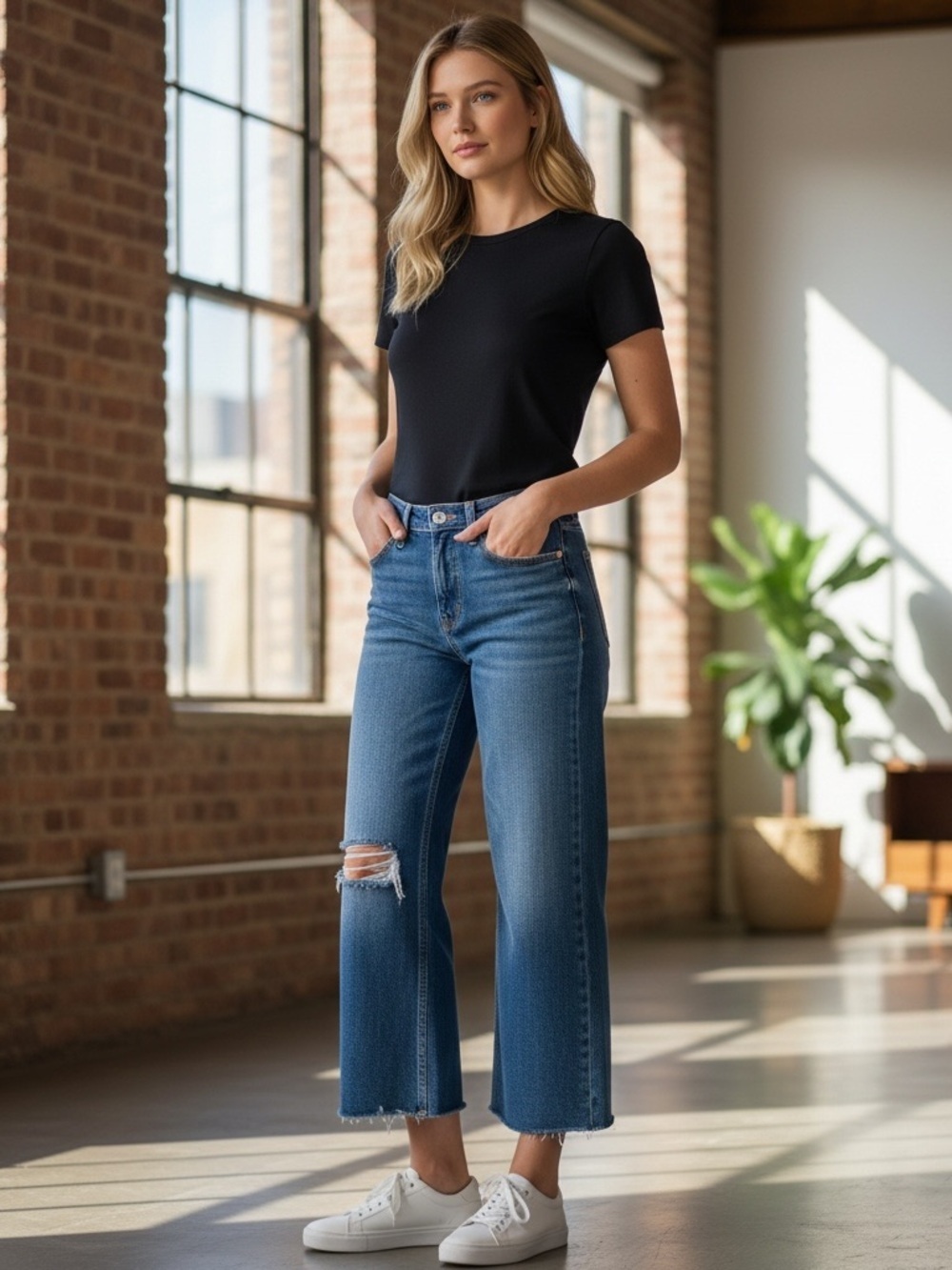 Joes The Wyatt crop Jeans size 26 blue